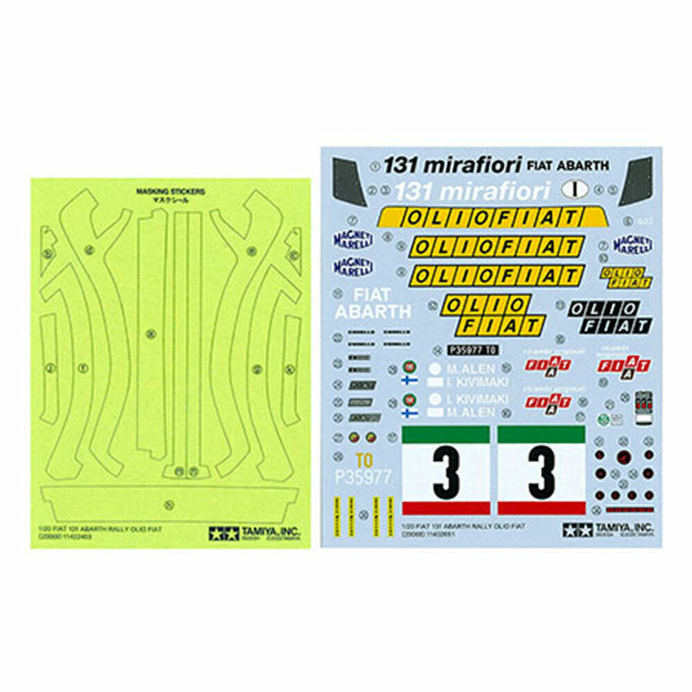 1/20 Fiat 131 Abarth Rally Olio Fiat