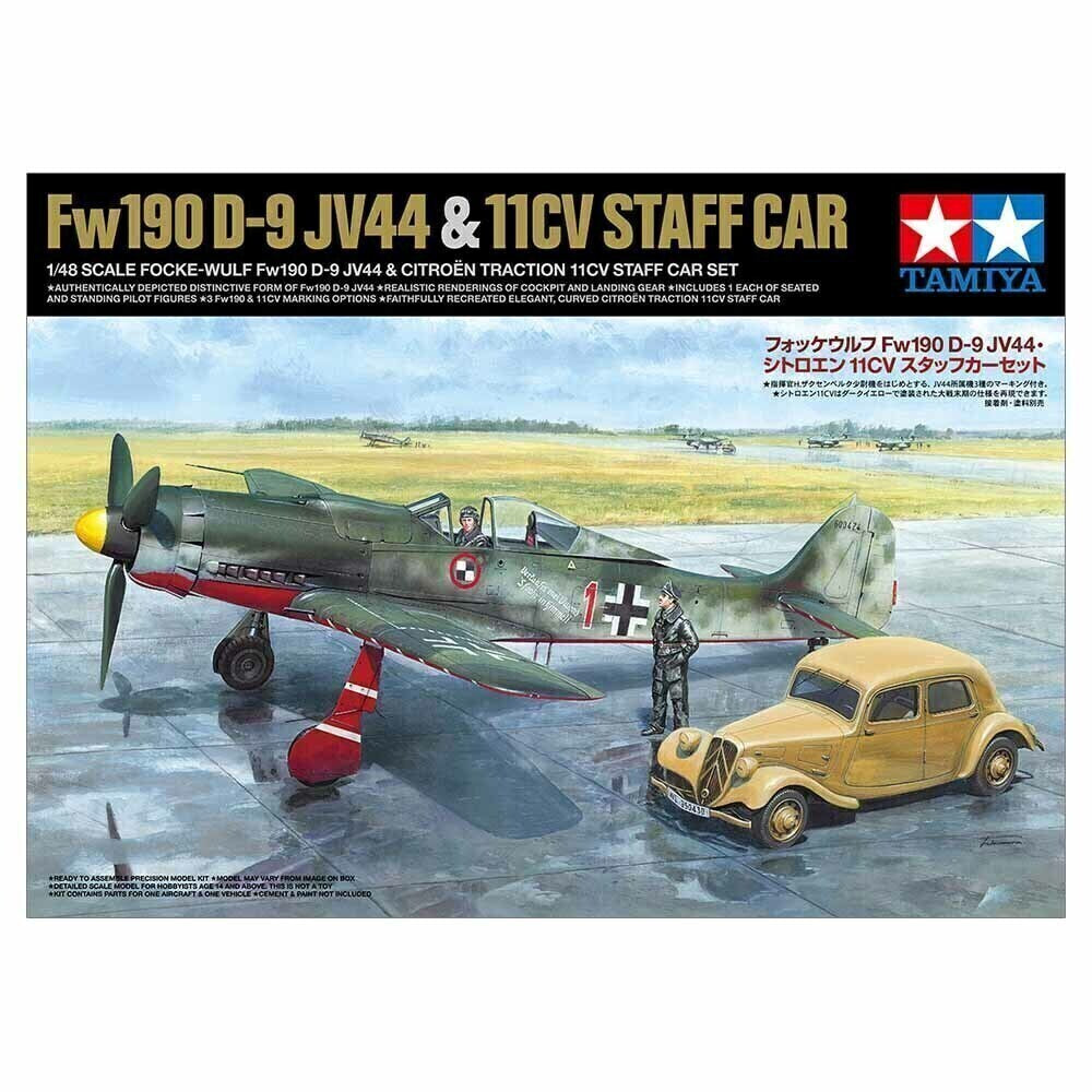 1/48 Focke-Wulf Fw190 D-9 Jv44 Com Citroen Traction 11Cv Carro