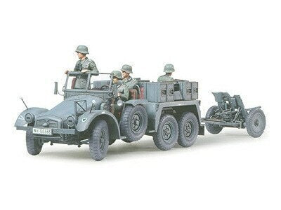 1/35 alemão Krupp Protze 3,7 cm tipo rebocado de arma antitanque