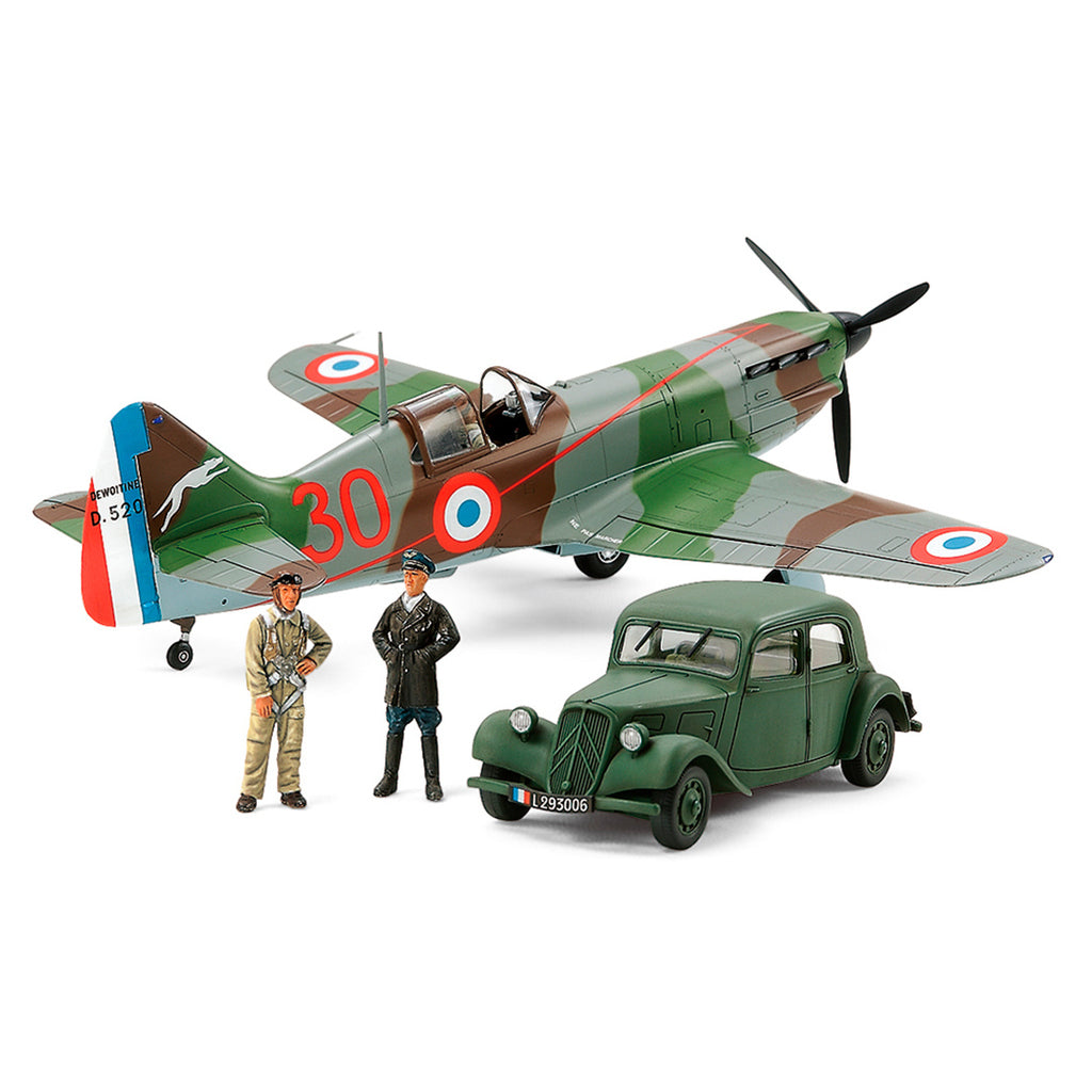 1/48 Dewoitine D.520 "French Aces" w/Staff Car